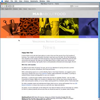 Madaboutfood Website