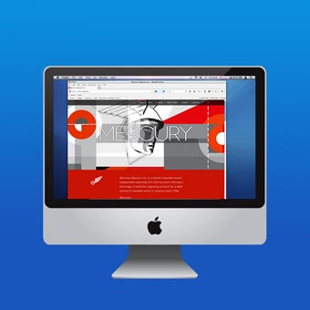 Mercury Adjusters identity and web design
