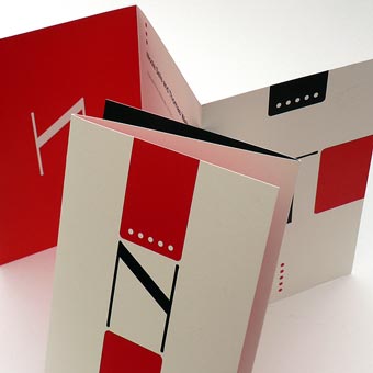 Tom and Nic's wedding invitation print design